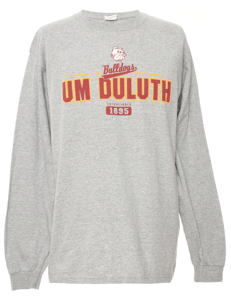 Anvil Bulldogs Um Duluth Printed T-shirt - L