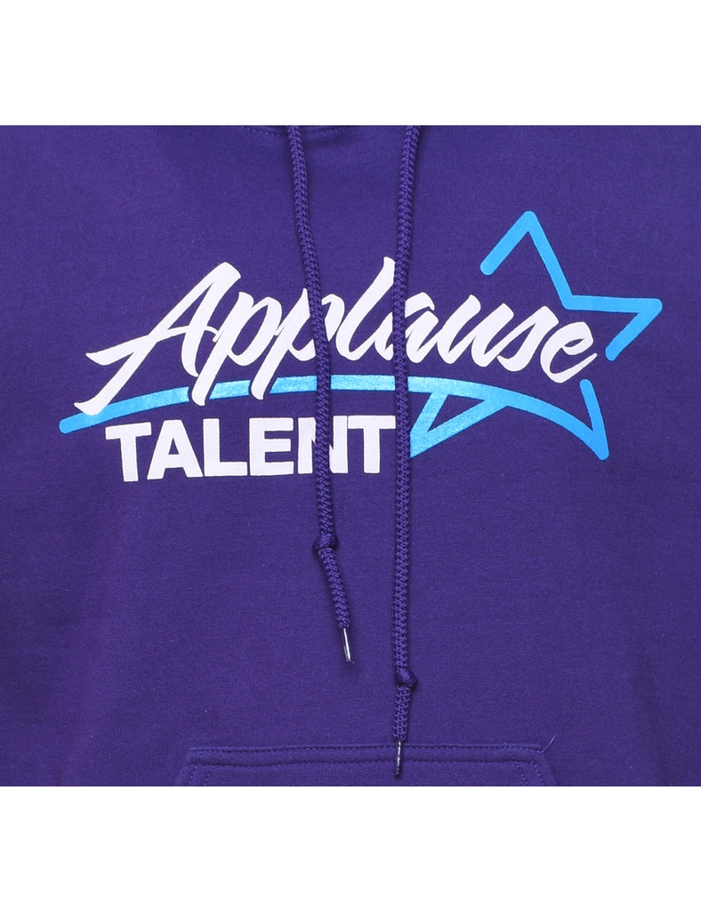 Applause Talent Purple Printed Hoodie - S