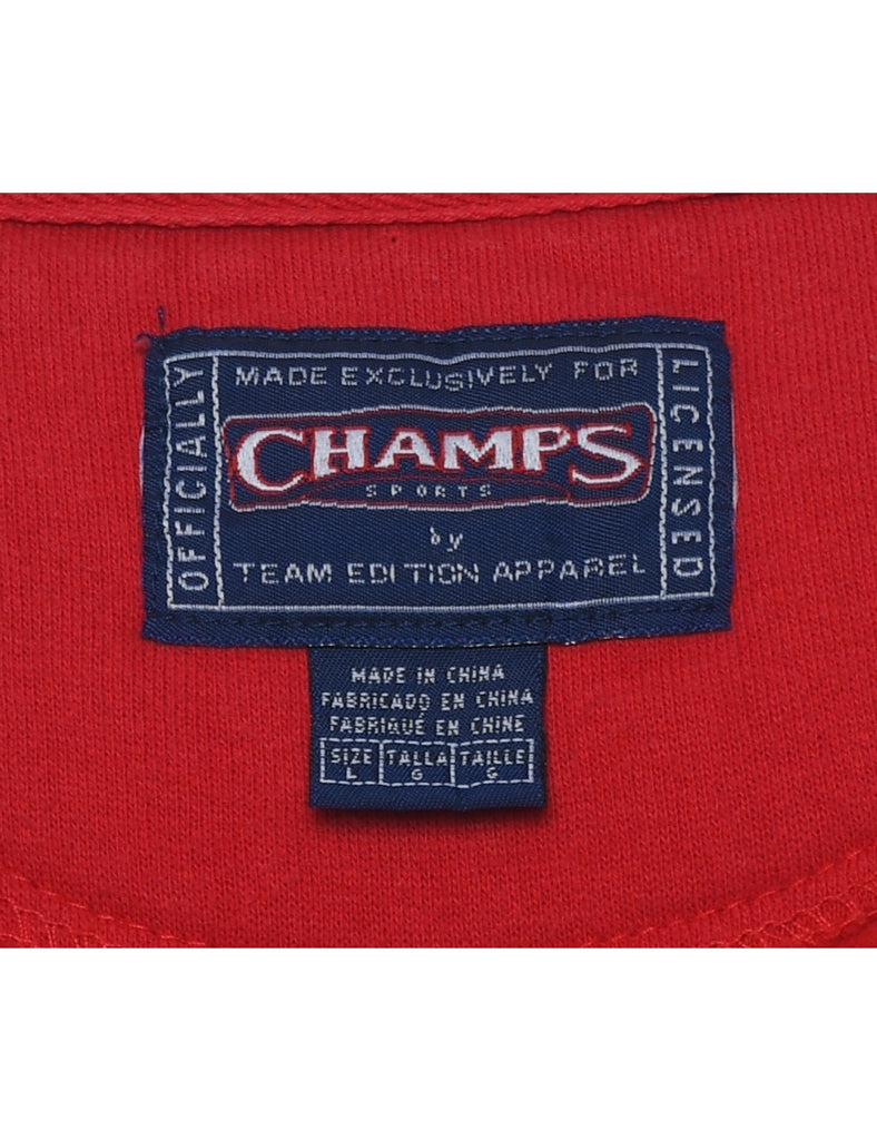Arizona Embroidered Red Sweatshirt - L