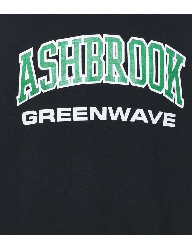 Ashbrook Greenwave Black, Green & White Printed Sweatshirt - XL