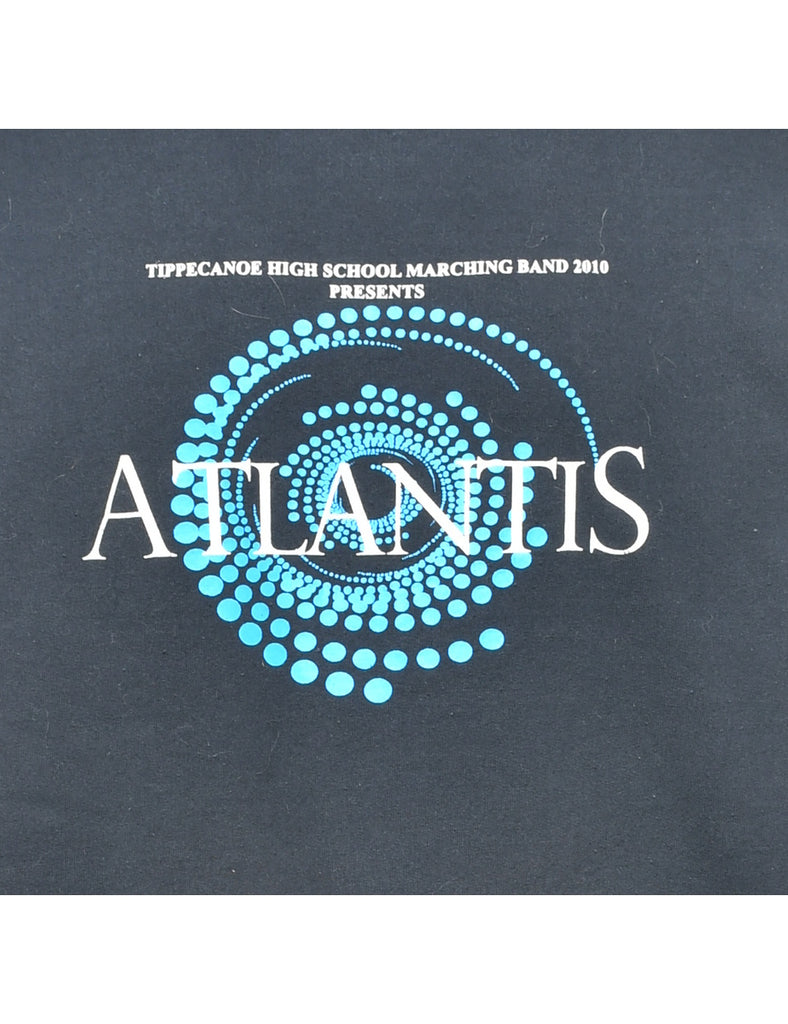 Atlantis Printed Hoodie - L