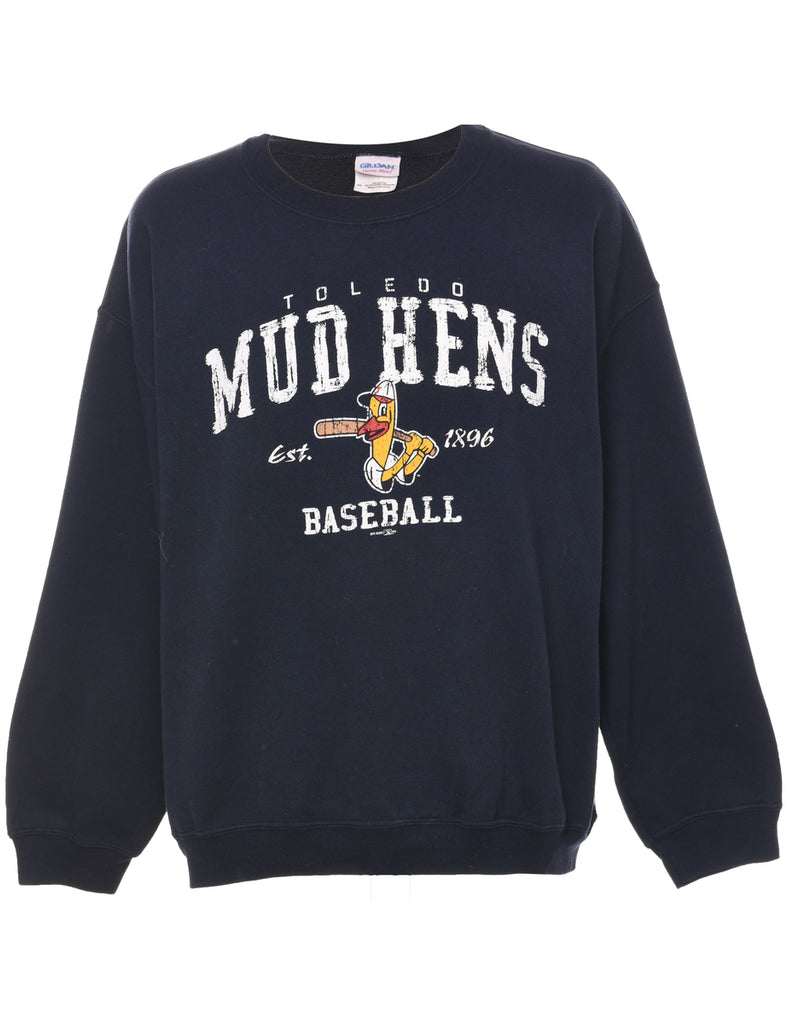 Baseball Mud Hens Printed Sweatshirt - XL