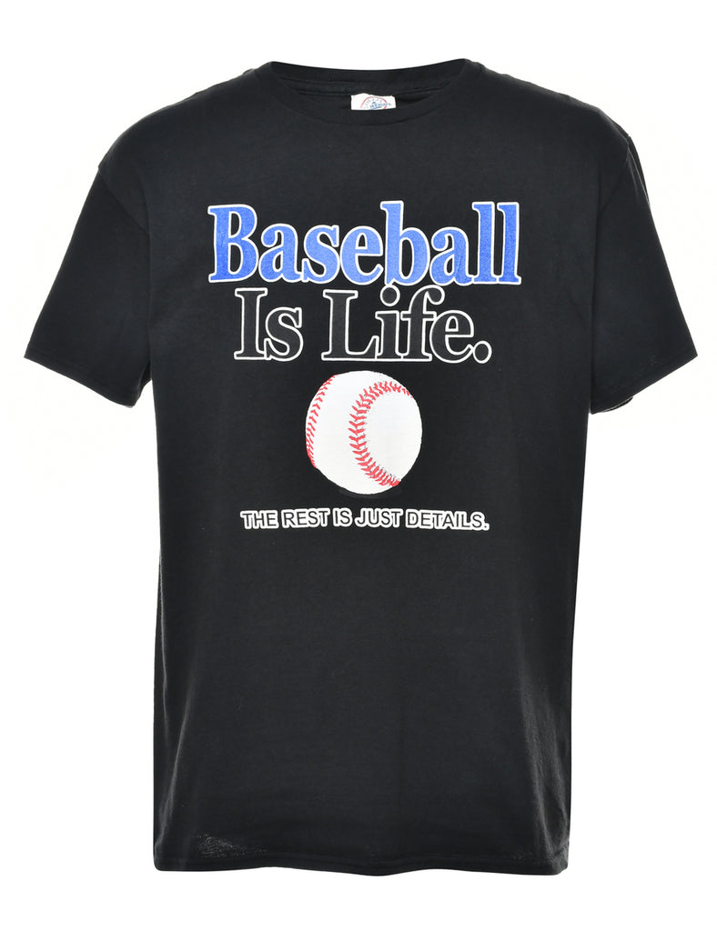 Baseball Printed T-shirt - L