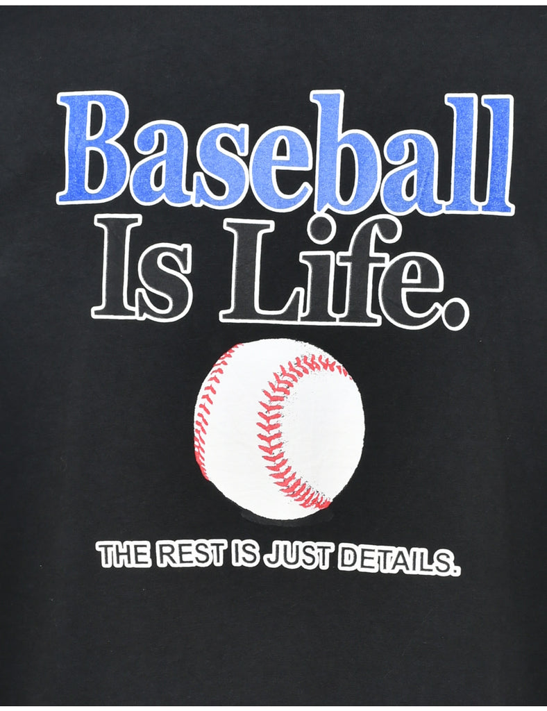 Baseball Printed T-shirt - L