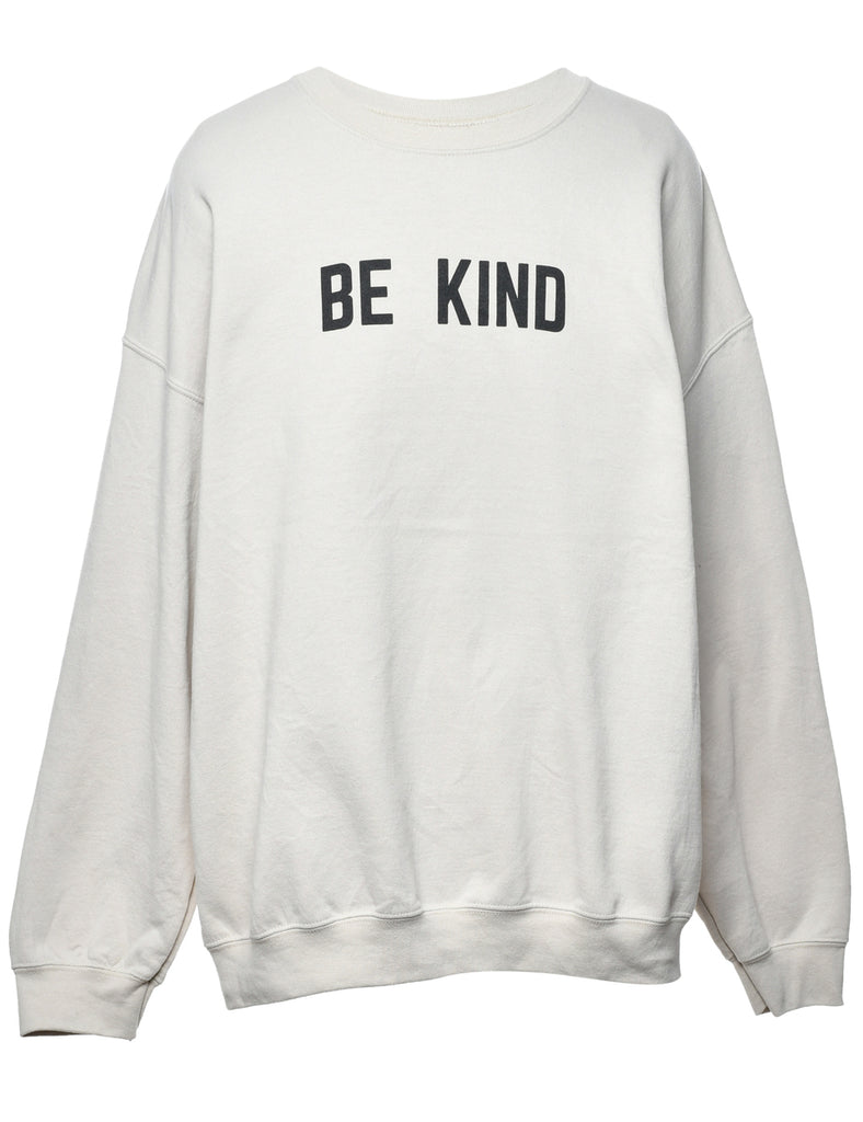 Be Kind Printed Sweatshirt - L