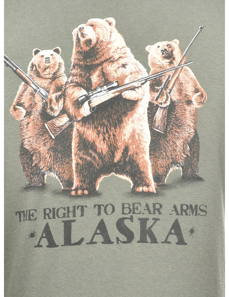 Bear Animal T-shirt - L