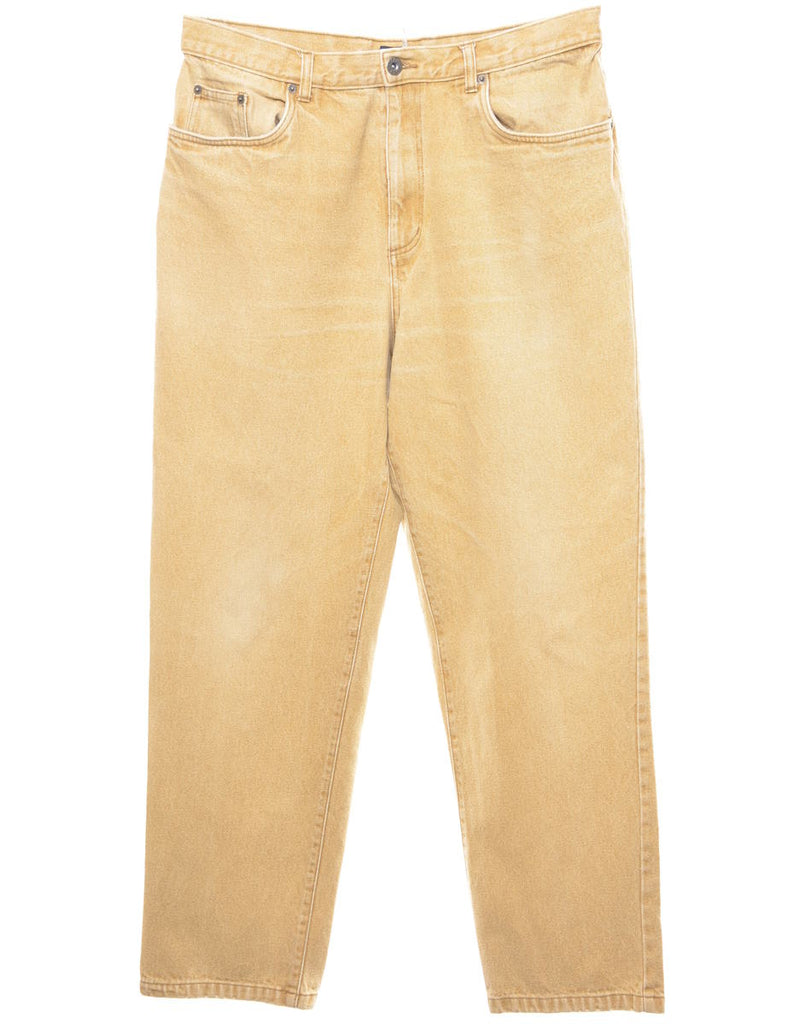 Beige Tapered Jeans - W34 L30