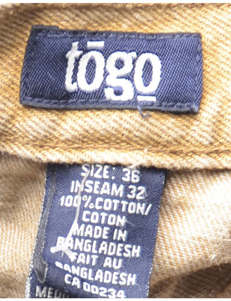 Beige Tapered Jeans - W34 L30