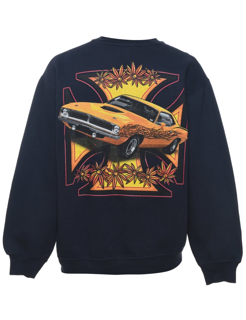 Bike Week Choppers Navy Printed Sweatshirt - M