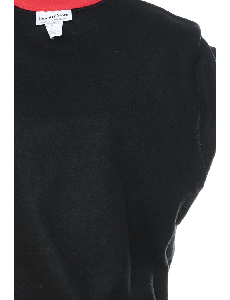 Bird Print Christmas Sweatshirt - L