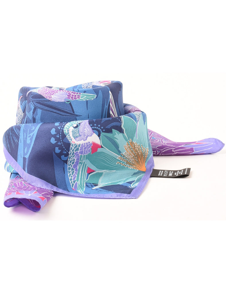 Bird Print Head Scarf - S