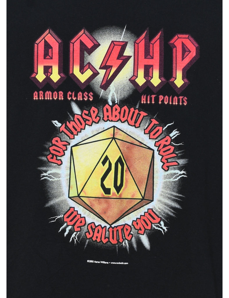 Black AC/HP Printed T-shirt - XL