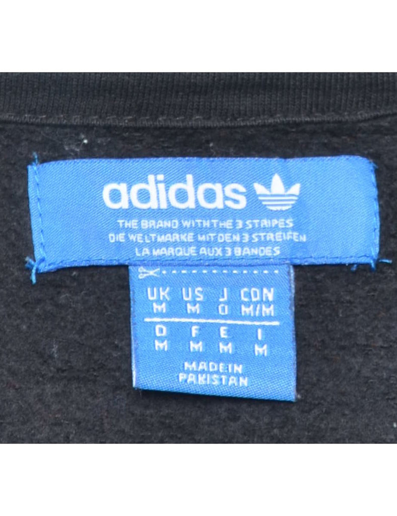 Black Adidas Printed Sweatshirt - M