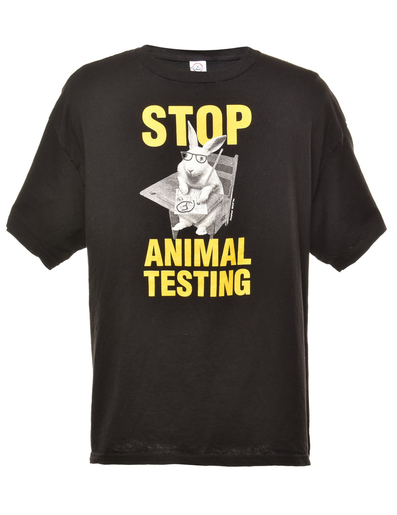Black Animal T-shirt - XL