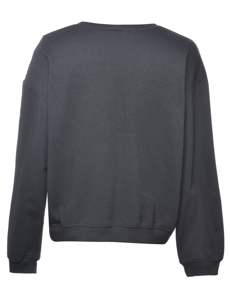 Black Batman Cartoon Sweatshirt - S
