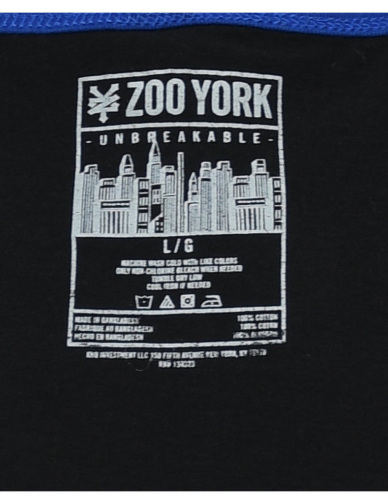 Black & Blue Zoo York Skate Vest - L