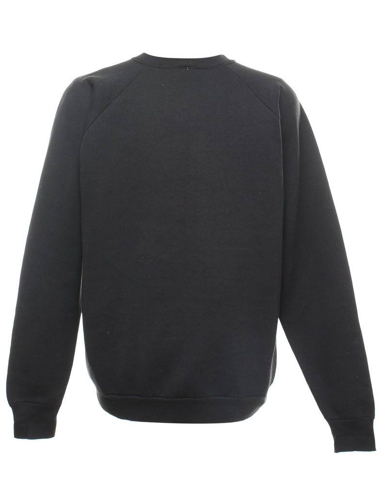 Black Boston University Printed Sweatshirt - XL