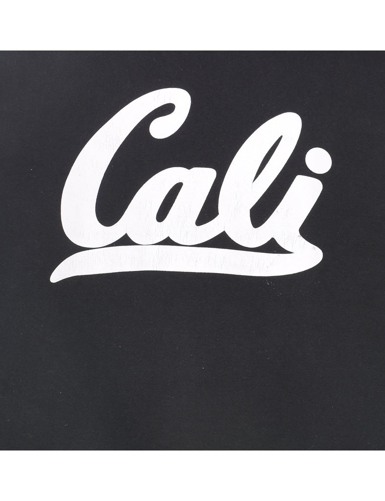 Black Cali Printed Sweatshirt - S