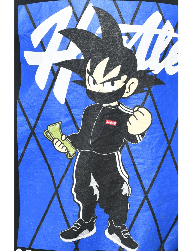 Black Cartoon Sweatshirt - M