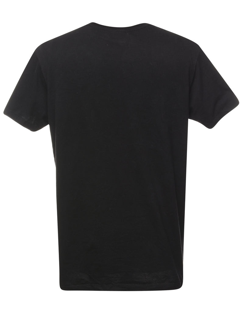 Black Cartoon T-shirt - L