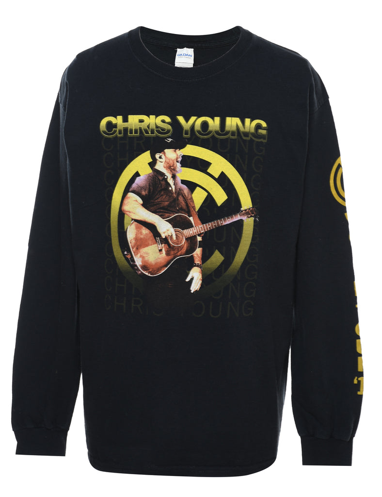 Black Chris Young Band T-Shirt - L