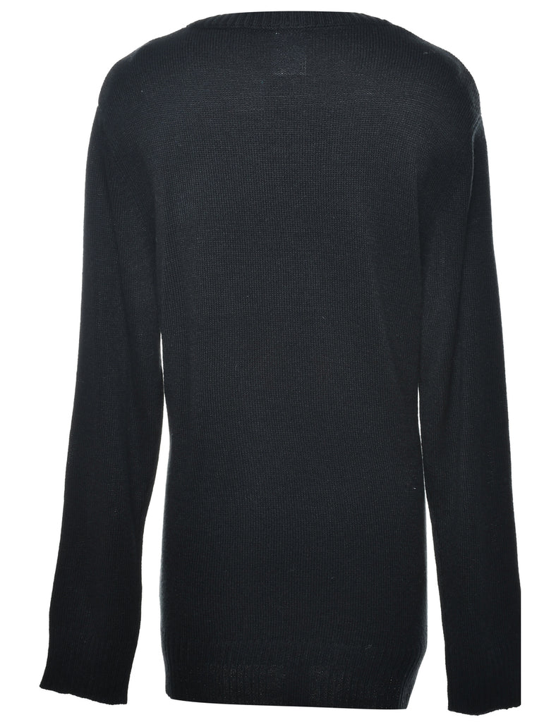 Black Christmas Jumper - L