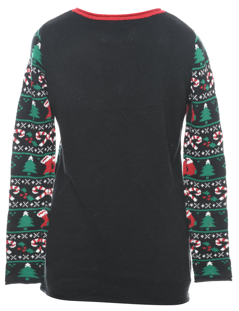 Black Christmas Jumper - S