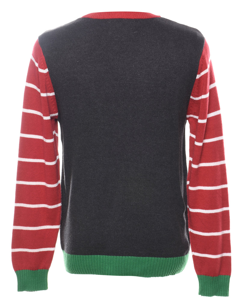 Black Christmas Jumper - L