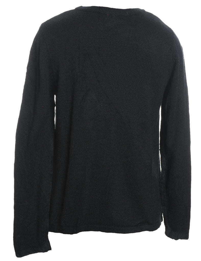 Black Christmas Jumper - M