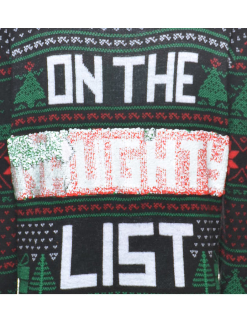Black Christmas Jumper - M