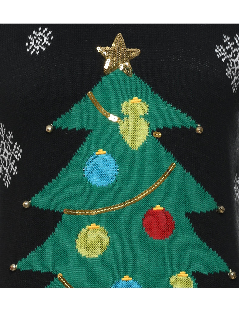 Black Christmas Jumper - S