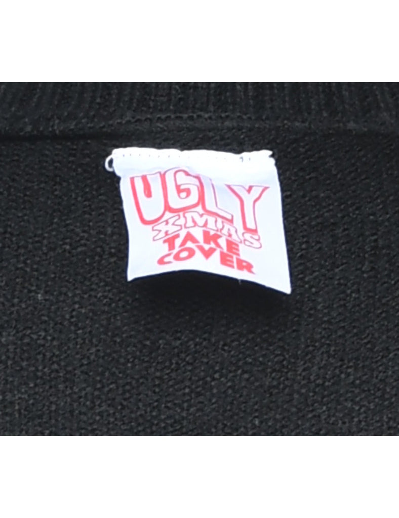 Black Christmas Jumper - L