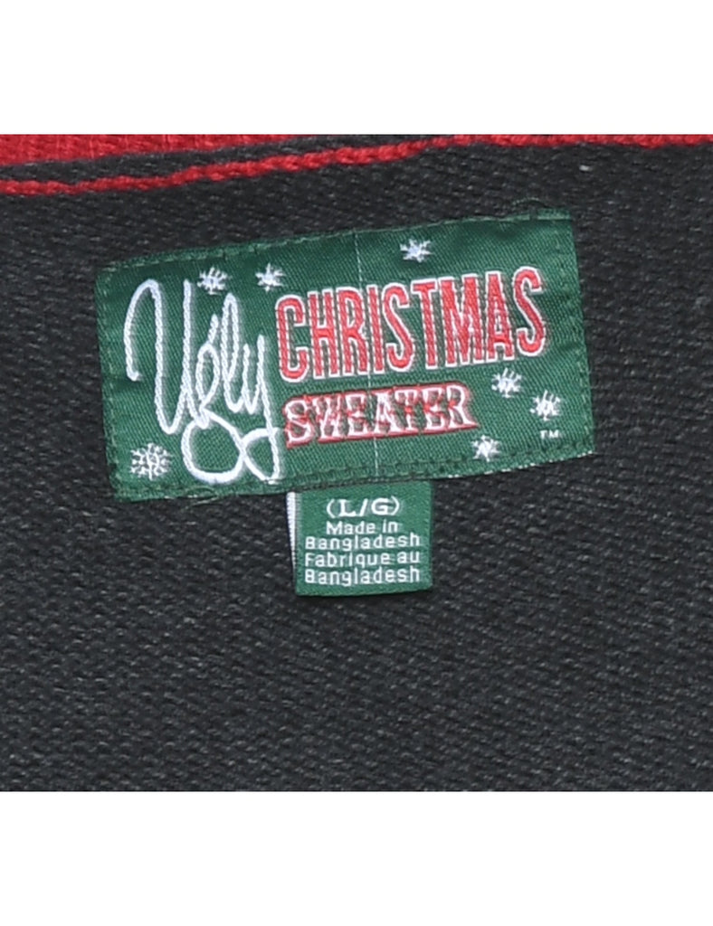 Black Christmas Jumper - L