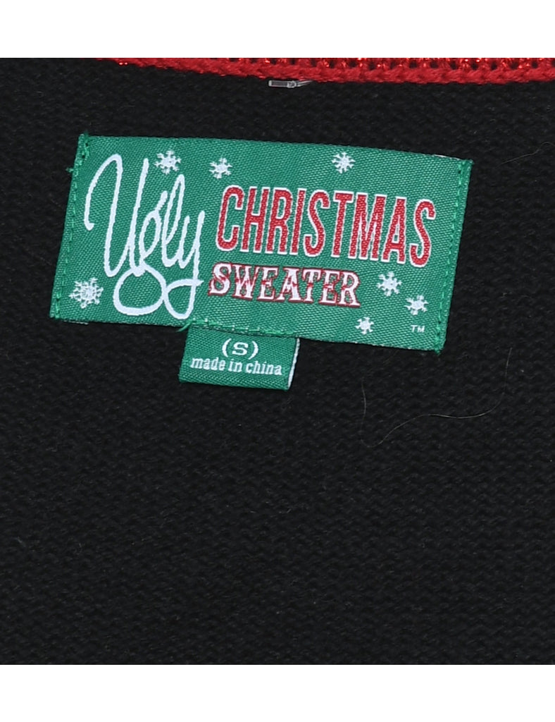 Black Christmas Jumper - S