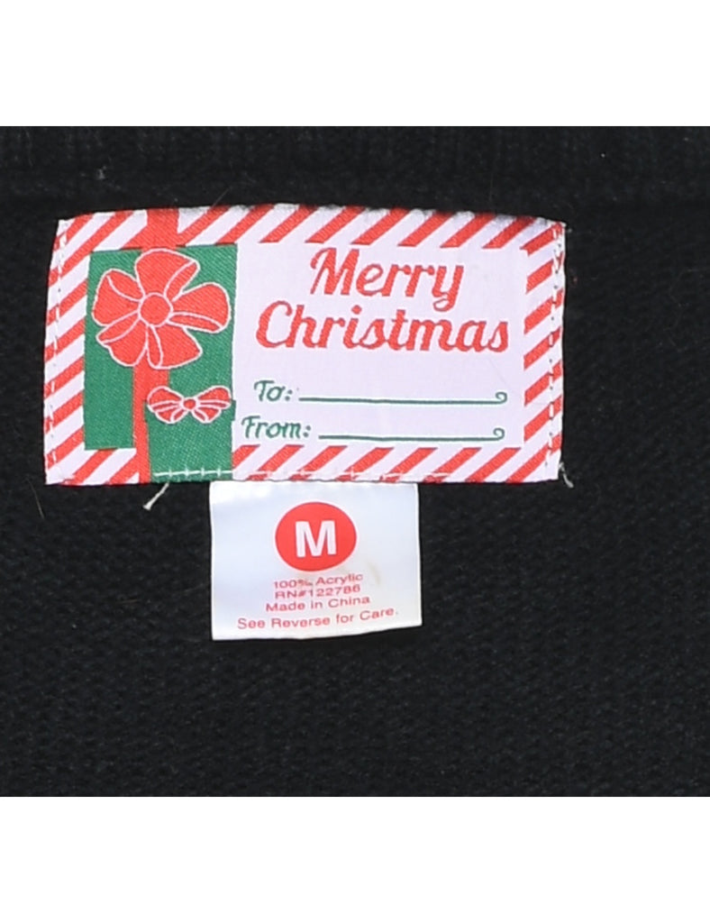 Black Christmas Jumper - M