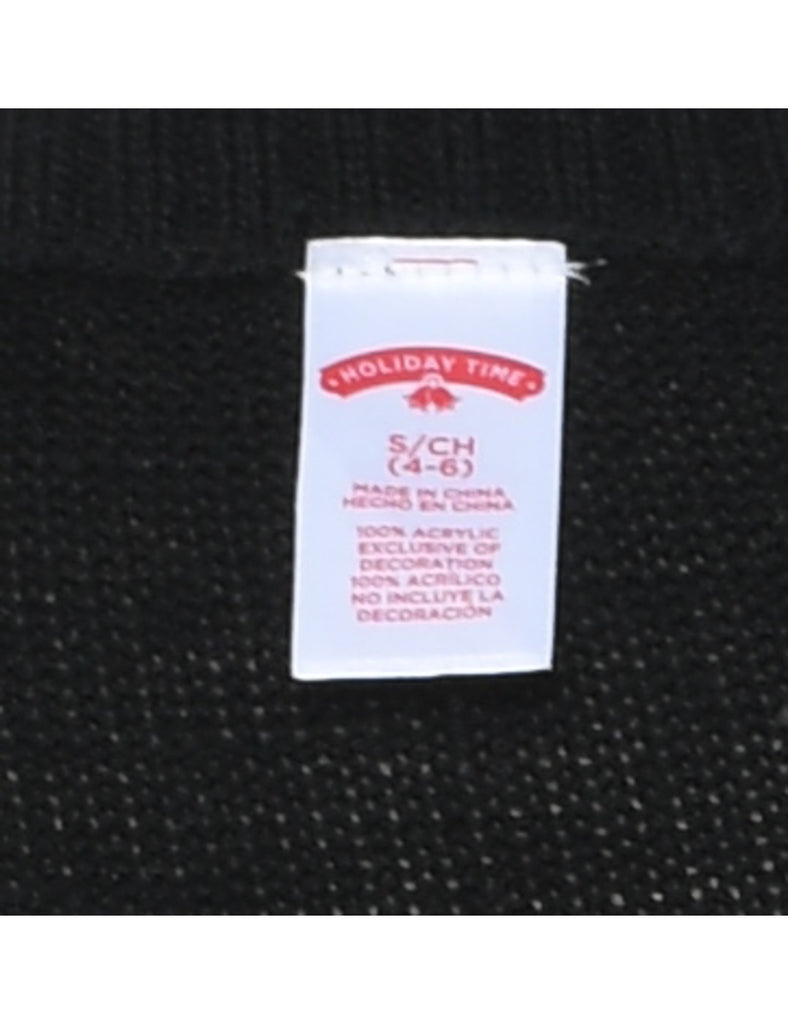 Black Christmas Jumper - S