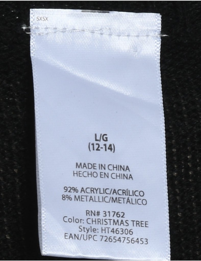 Black Christmas Jumper - L