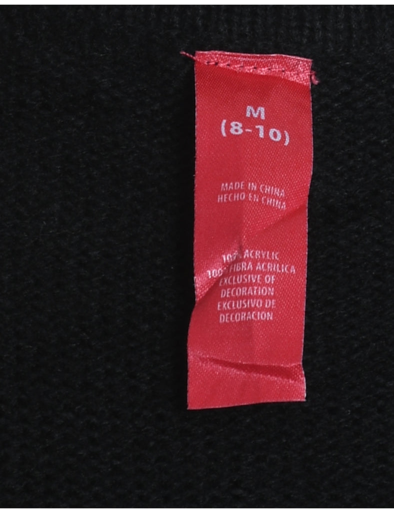 Black Christmas Jumper - M