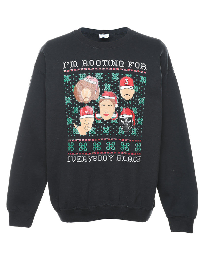 Black Christmas Sweatshirt - L