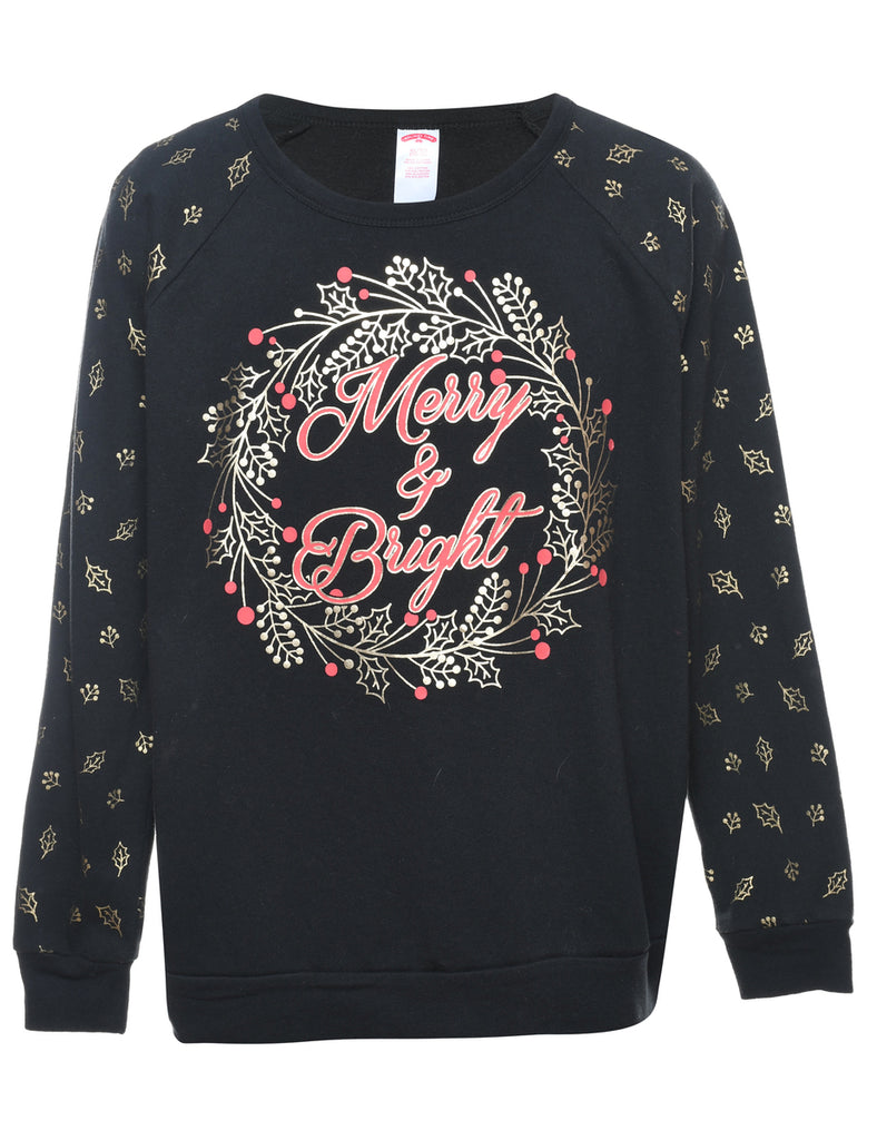 Black Christmas Sweatshirt - XL