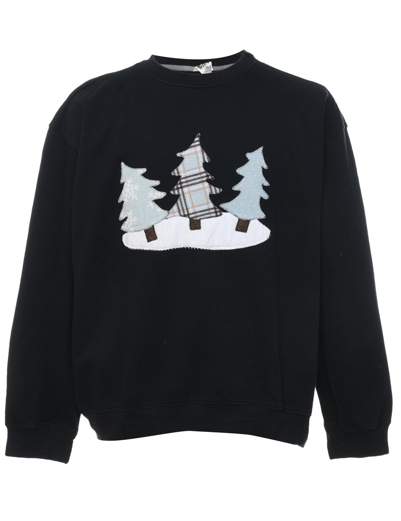 Black Christmas Sweatshirt - L