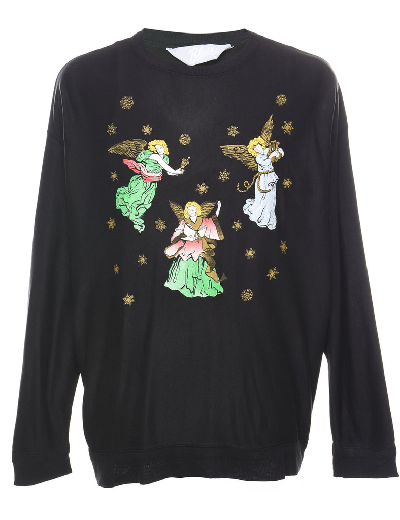 Black Christmas Sweatshirt - L