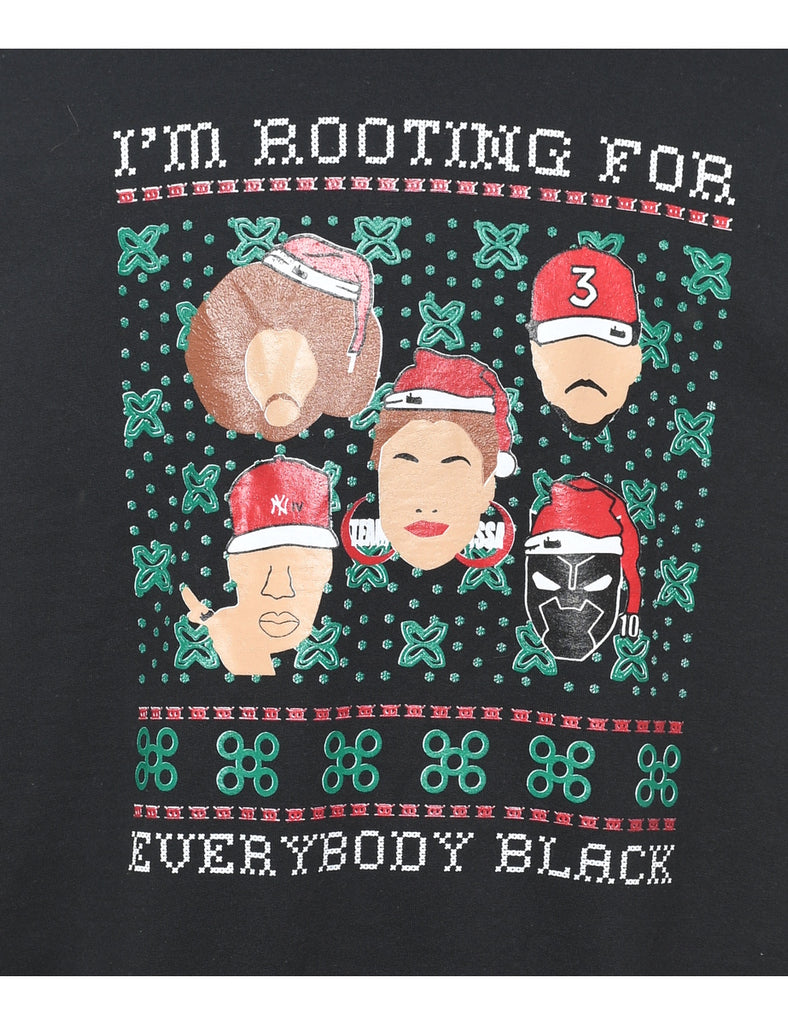 Black Christmas Sweatshirt - L