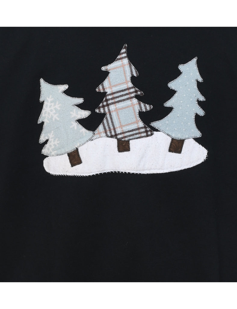 Black Christmas Sweatshirt - L