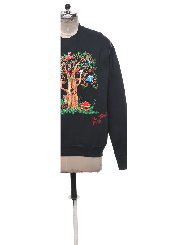 Black Christmas Sweatshirt - M