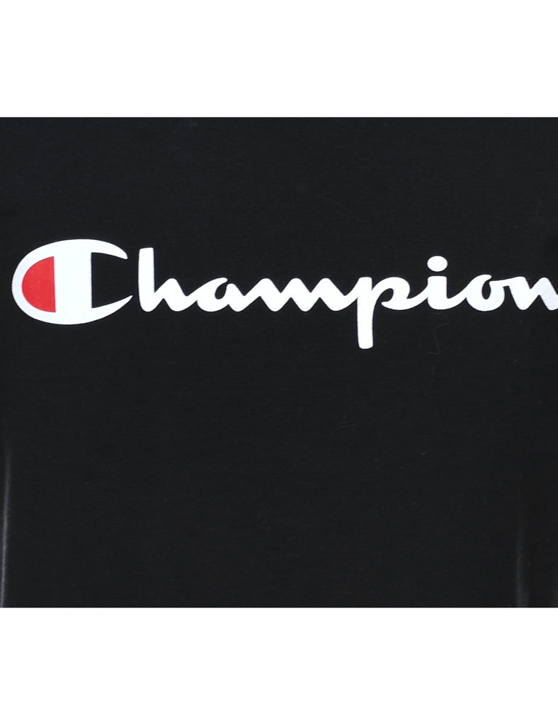 Black Classic Champion Printed T-Shirt - S