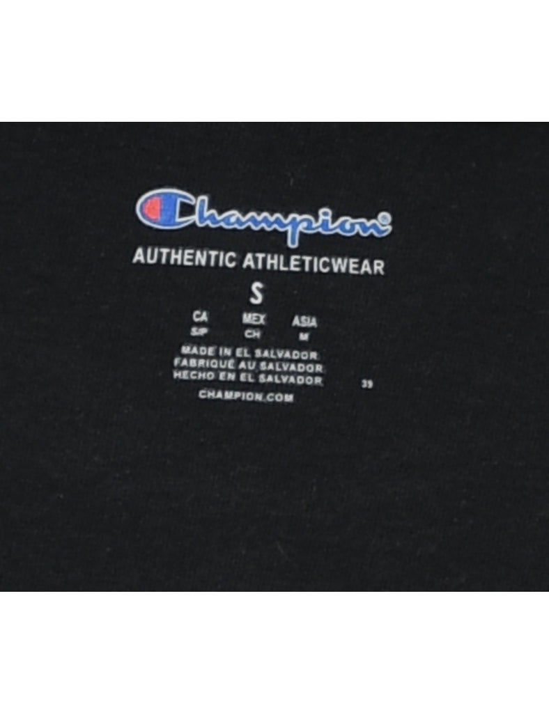 Black Classic Champion Printed T-Shirt - S
