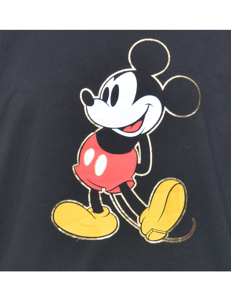 Black Disney Cartoon Sweatshirt - S