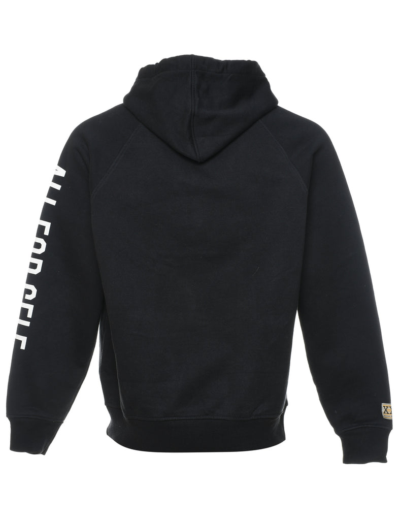 Black Ecko Printed Hoodie - M