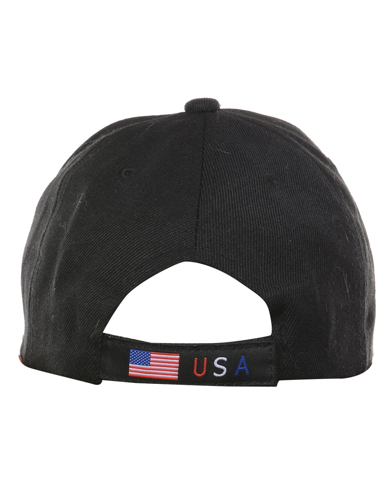 Black Embroided Cap - XS